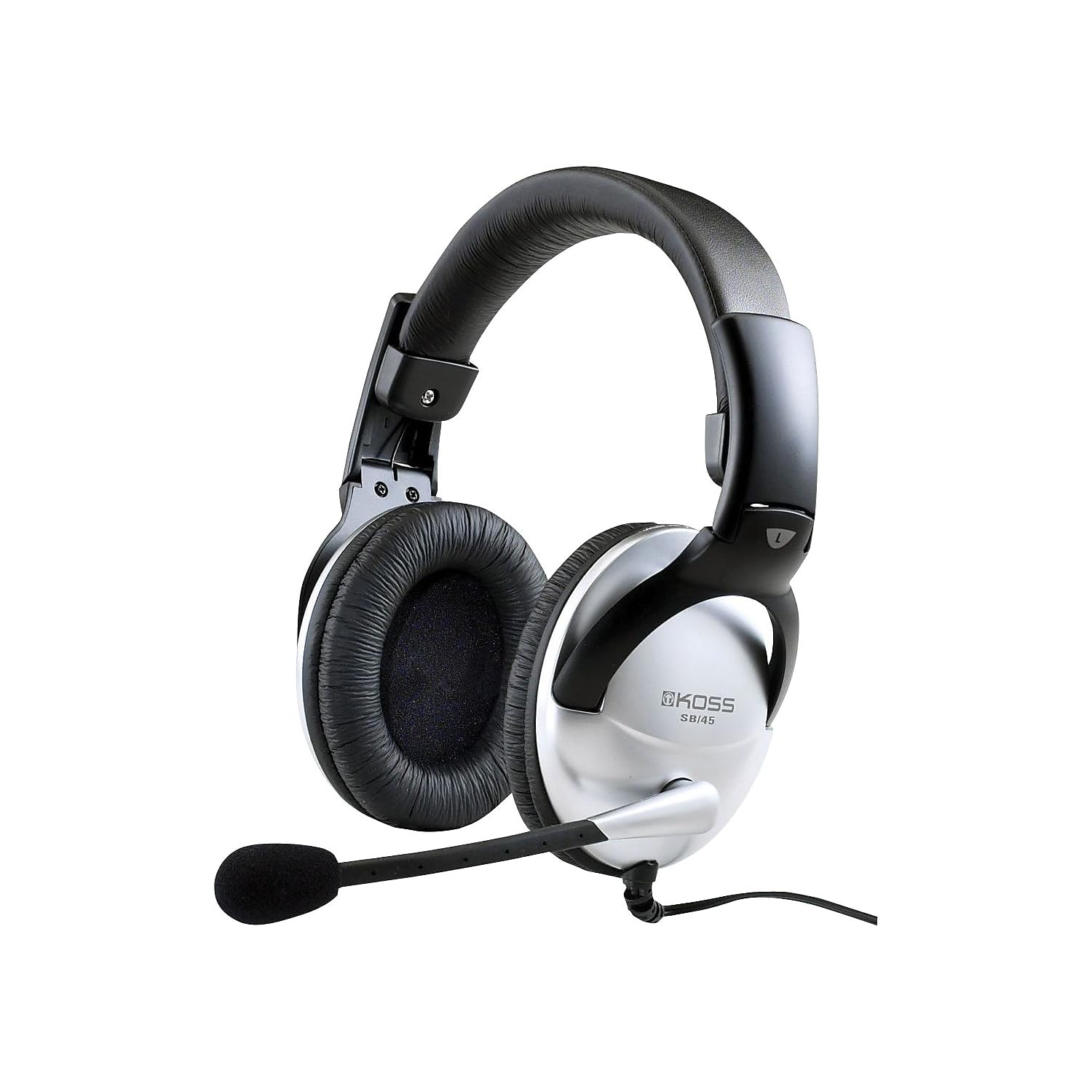 Koss Universal SB45 Over-Ear Gaming Headset Kopfhörer mit Mikrofon - Silber