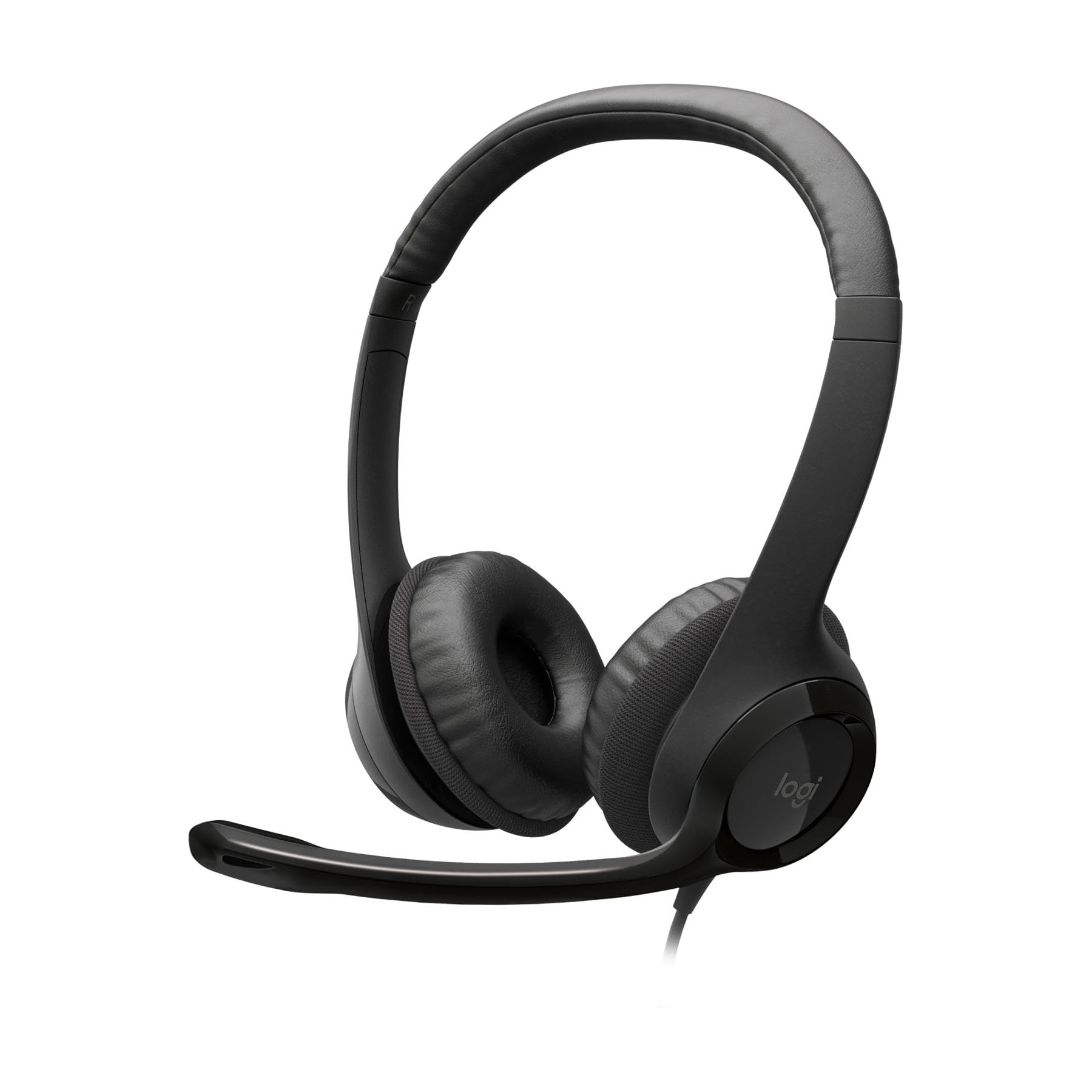 Logitech H390 verkabelter Kopfhörer für PC/Laptop, Stereokopfhörer mit rauschunterdrückendem Mikrofon USB-A, Inline-Steuerungen, für Chromebook geeignet - Schwarz