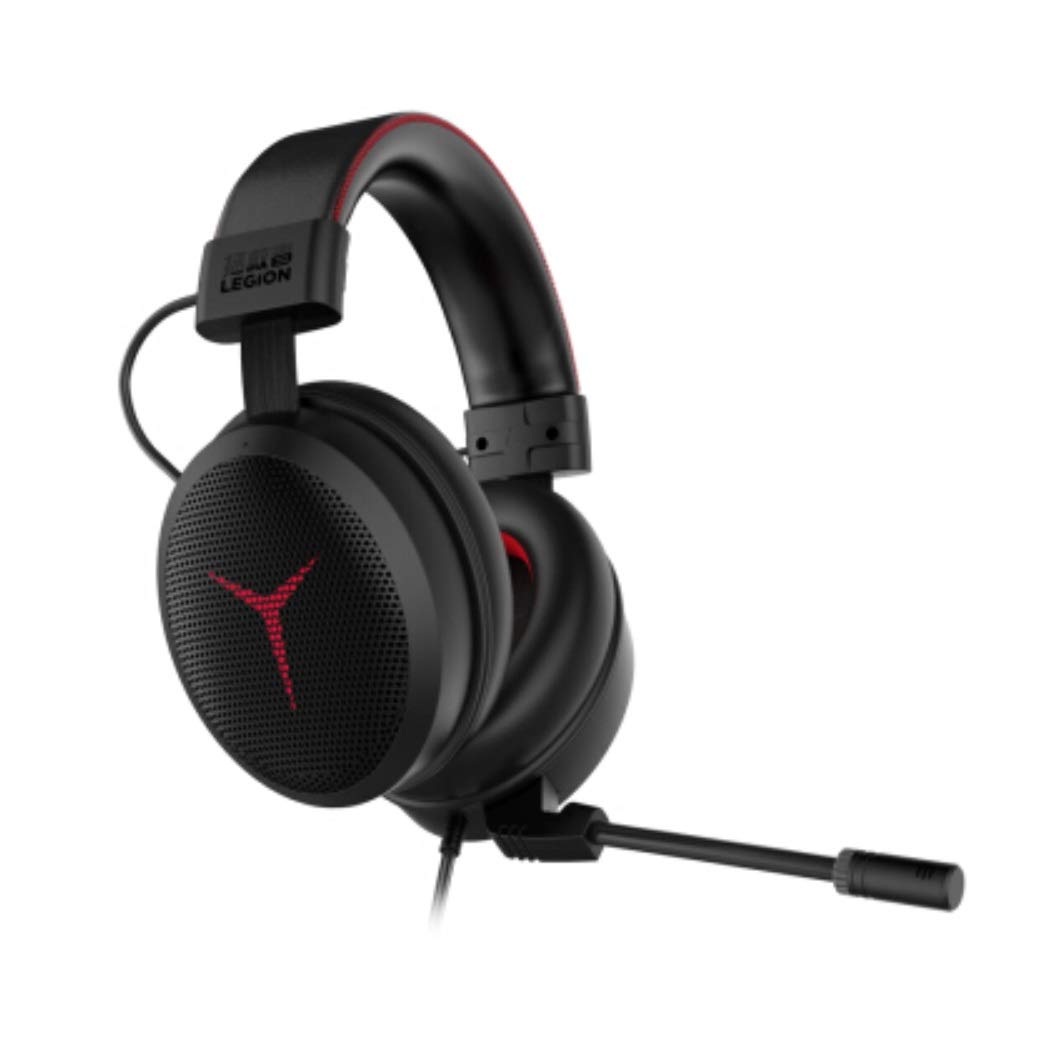 Lenovo Thunder Y480 Gaming Kopfhörer Headset Professionelle Gaming Kopfhörer mit Drahtsteuerung , kompatibel für PC´s
