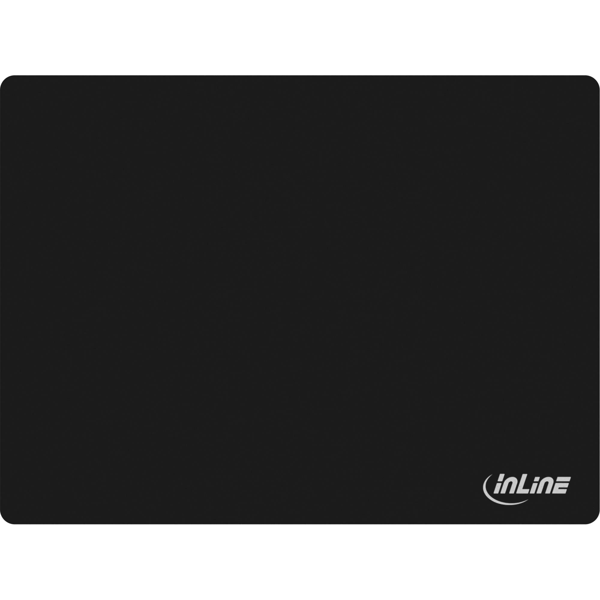 InLine 55474 Maus-Pad, Soft Gaming Pad, 350x260x3mm, schwarz