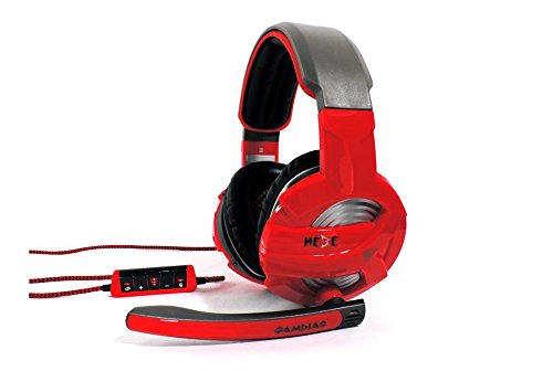 GAMDIAS HEBE Kopfhörer/Virtual 7.1 Gaming Headset, USB, Rot/Schwarz