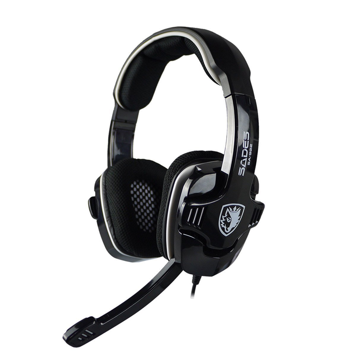 Sades In-Ear-Gaming-Kopfhörer schwarz schwarz/weiß