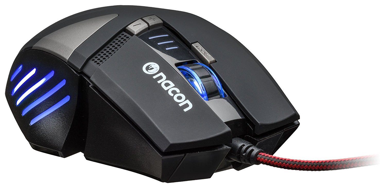 Nacon GM-300 Optical Gaming Maus (2500dpi, mehrfarbige Beleuchtung)