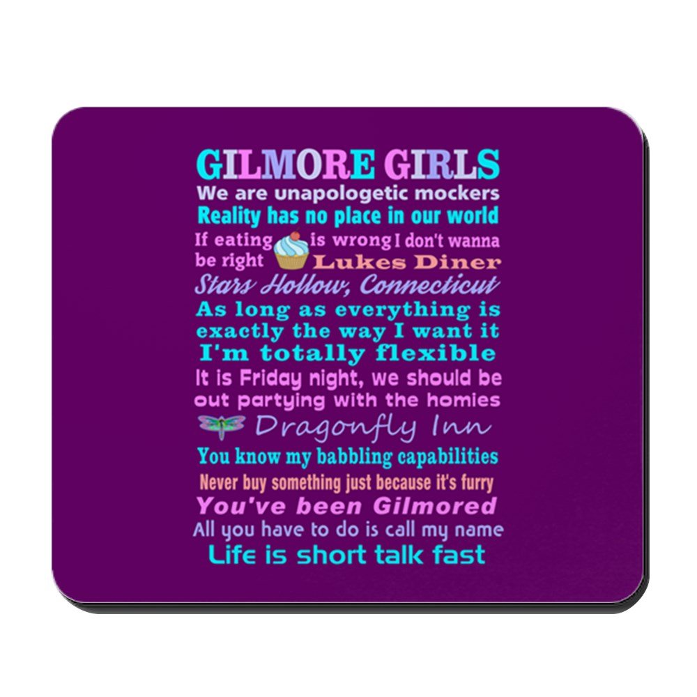 CafePress – Gilmore Girls Mousepad – Rutschfester Gummi-Mauspad, Gaming Maus Pad
