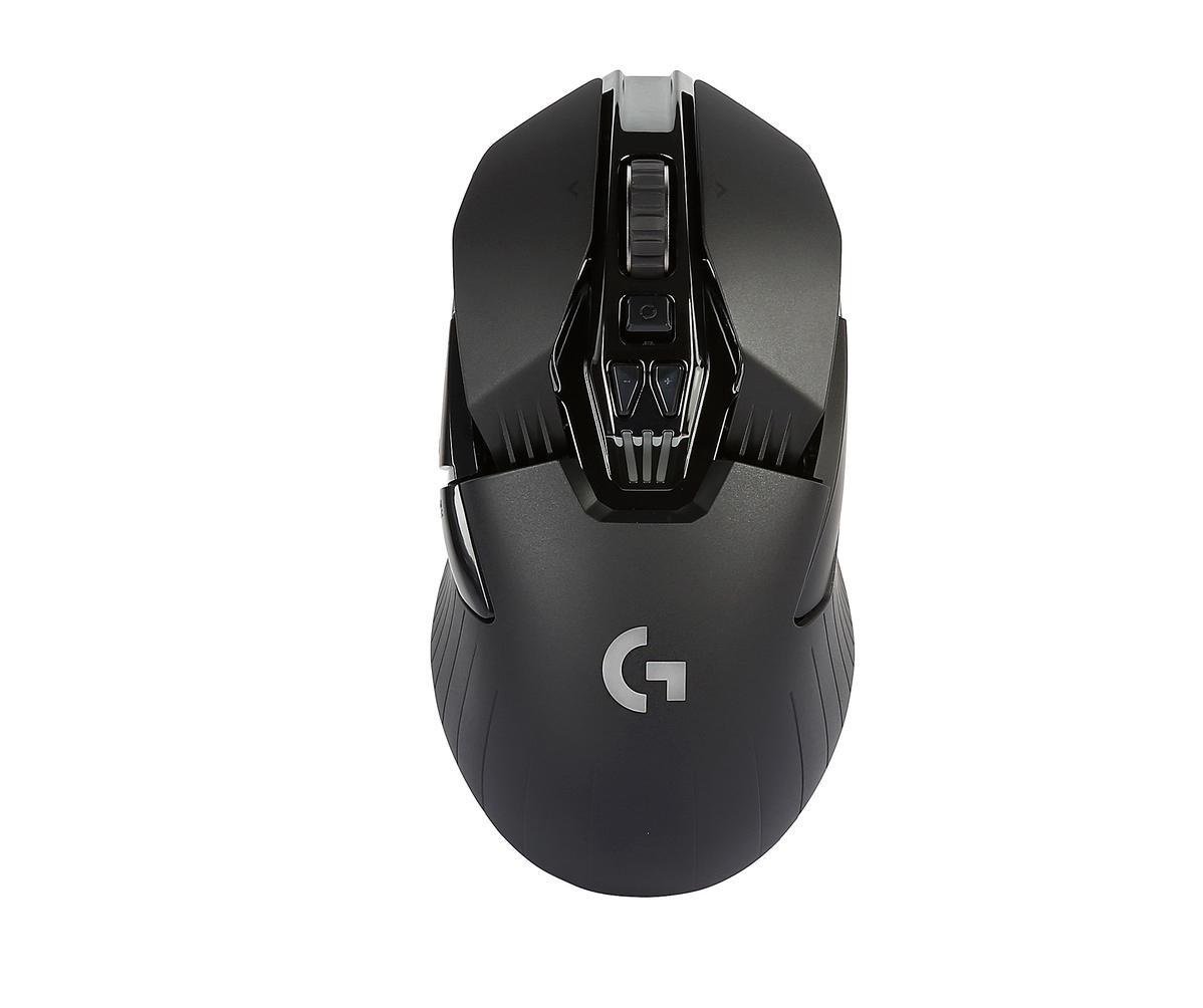 Logitech G900 Chaos Spectrum Wireless Gaming Maus, Kabellose 2.4GHz Verbindung mit USB-Empfänger, 12000 DPI Sensor, RGB-Beleuchtung, 6 Programmierbare Tasten, PC/Mac - Schwarz, Englische Verpackung