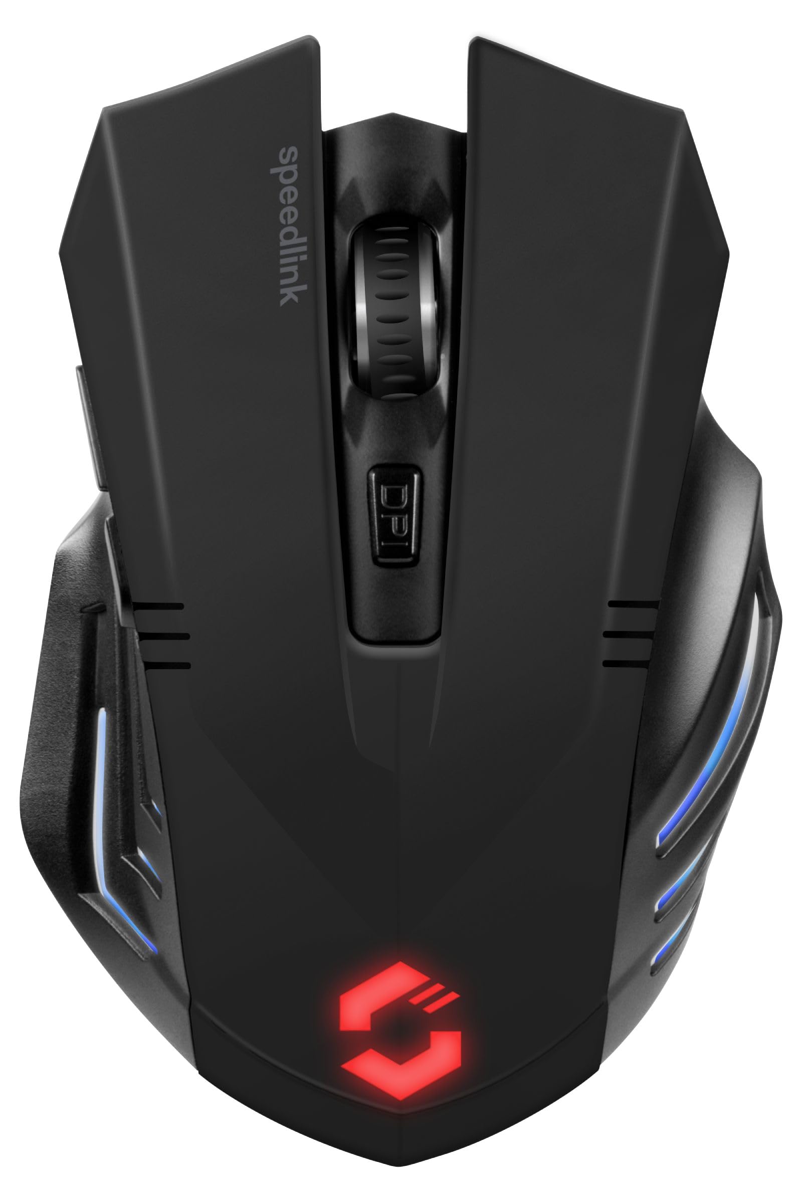 Speedlink FORTUS Gaming Maus Wireless - Kabellose Gaming-Maus mit 5 Tasten und LED-Beleuchtung, schwarz