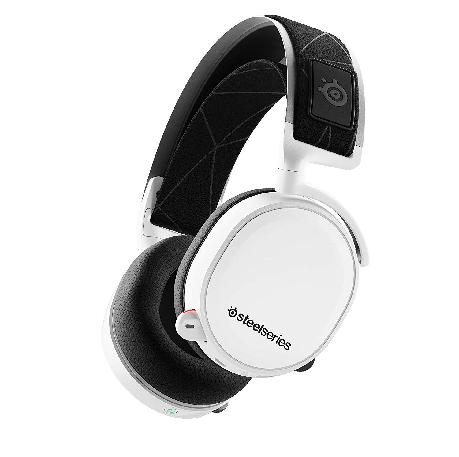 SteelSeries Arctis 7 [Legacy Edition], Drahtlos Gaming-Headset, DTS 7.1 Surround für PC, PC / Mac / PlayStation 4 / Android / iOS / VR, Farbe weiß