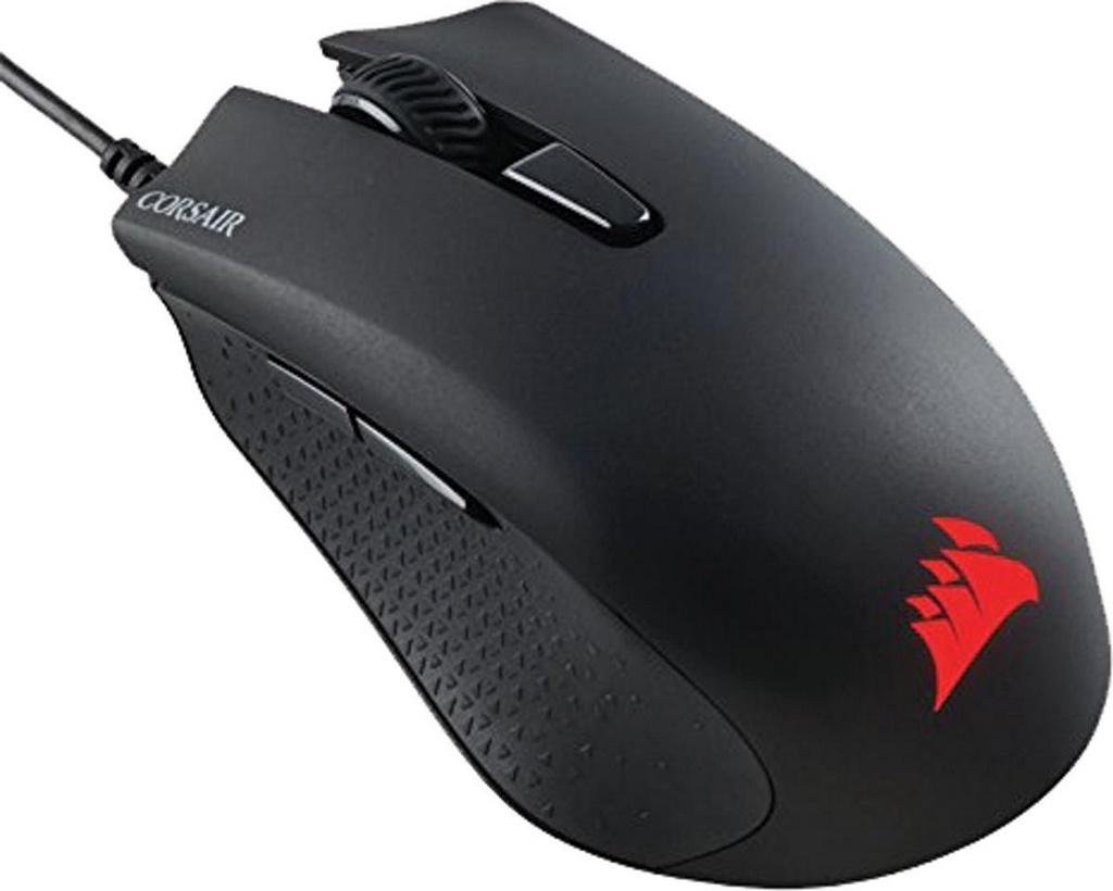 Corsair ch-9302011-na glefe RGB Gaming Maus, Hintergrundbeleuchtung LED, 16 000 DPI, optische schwarz 6,000 DPI