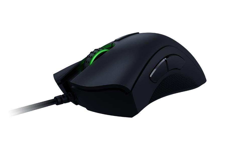 Razer DeathAdder Elite Gaming Mouse - Schwarz: 16.000 DPI optischer Sensor - Chroma RGB Beleuchtung - 7 programmierbare Tasten - Mechanische Schalter - Ergonomische Seitengriffe