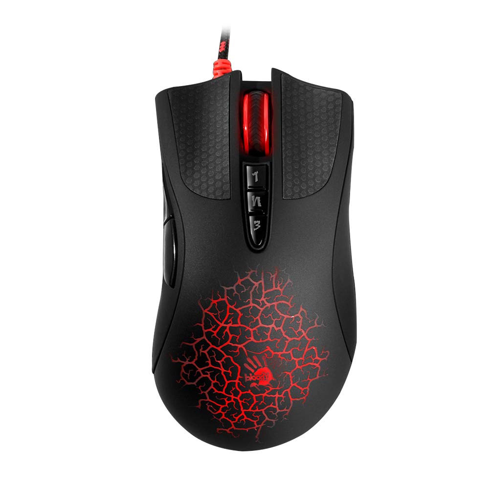 A90 - Optische Gaming-Maus mit Lichtschlag (LK) Optischer Schalter/Scroll - 8 programmierbare Tasten und erweiterte Makros - 4000 DPI