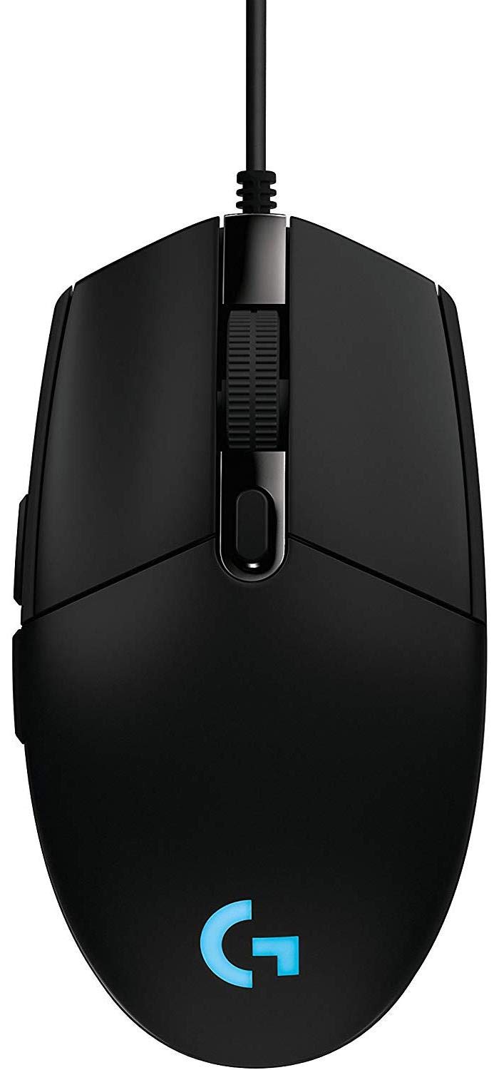 Logitech G203 Prodigy Gaming Maus, 8000 DPI Sensor, RGB-Beleuchtung, 6 Programmierbare Tasten, Benutzerdefinierte Spielprofile, Klassisches Design, Leichtgewicht, PC/Mac - Schwarz