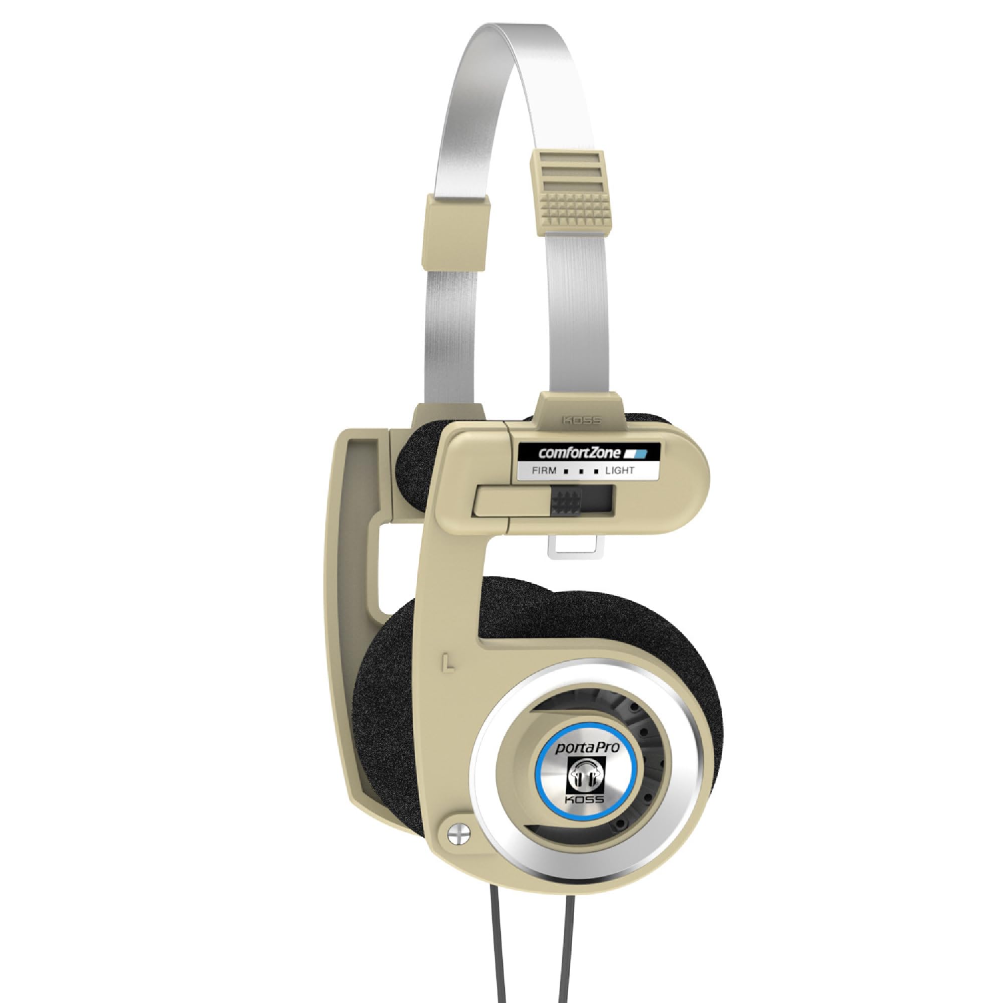 Koss Porta Pro Limited Edition Rhythm beige Kopfhörer mit Mikrofon, Lautstärkeregler, und Fernbedienung
