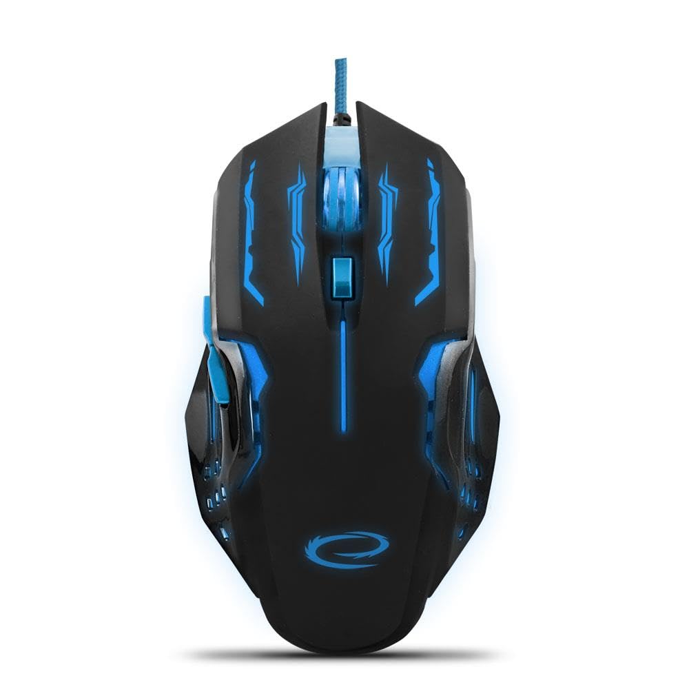 Esperanza Apache Gaming Maus Mit 6 Tasten USB Wired Mäuse Für Pro Gamer PC Computer Maus