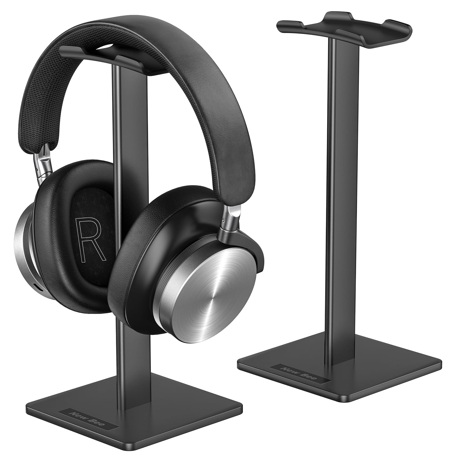 New Bee Kopfhörerständer, Headset-Ständer, Kopfhörerhalter, universal, Aluminium, Gaming-Headset-Halter, Kopfhörer-Display, Ohrhörer-Halterung für alle Kopfhörer, Schwarz