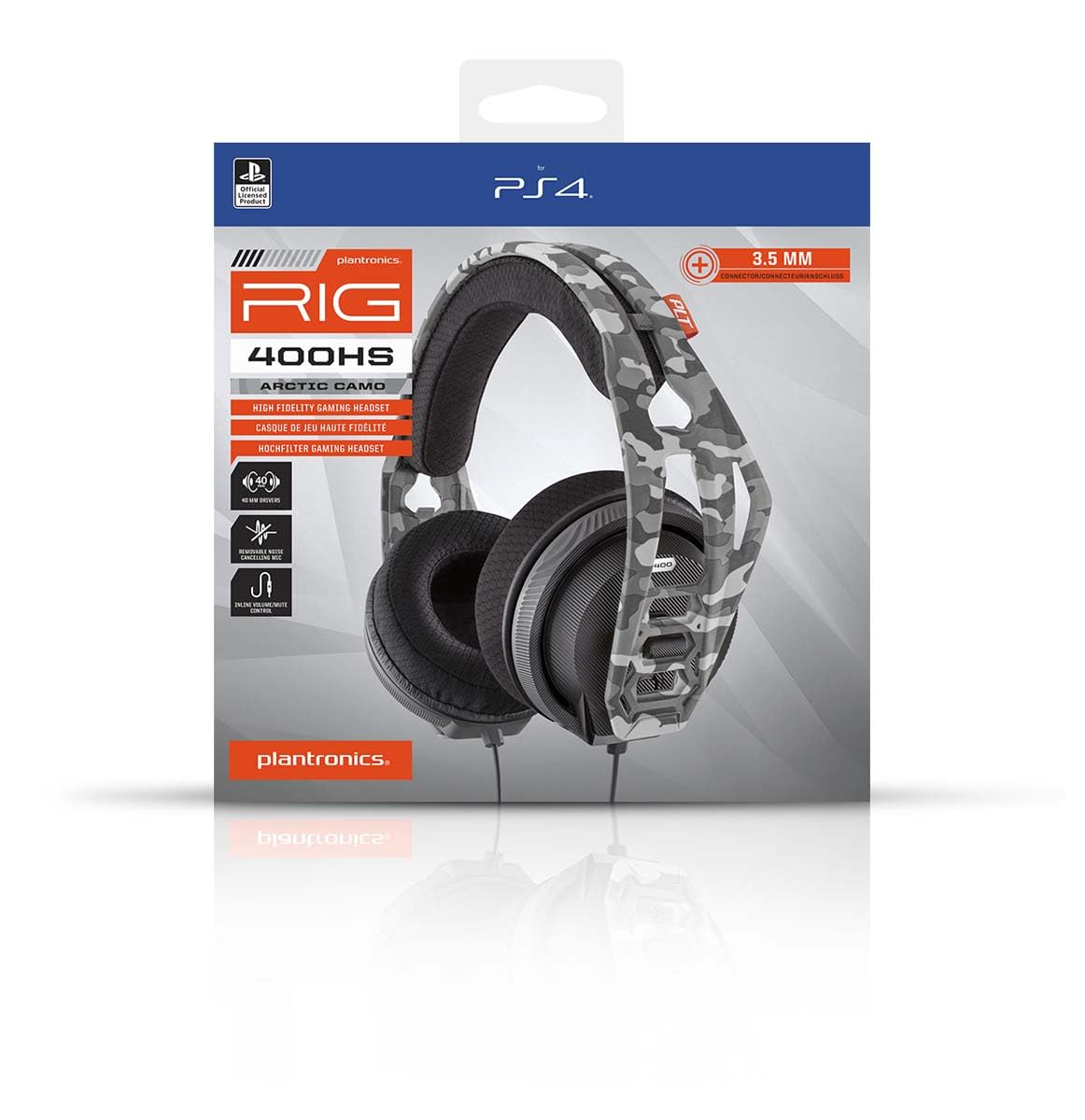 Plantronics NACON Rig 400HS, Gaming-Headset, Arctic CAMO Edition für PS4, uni