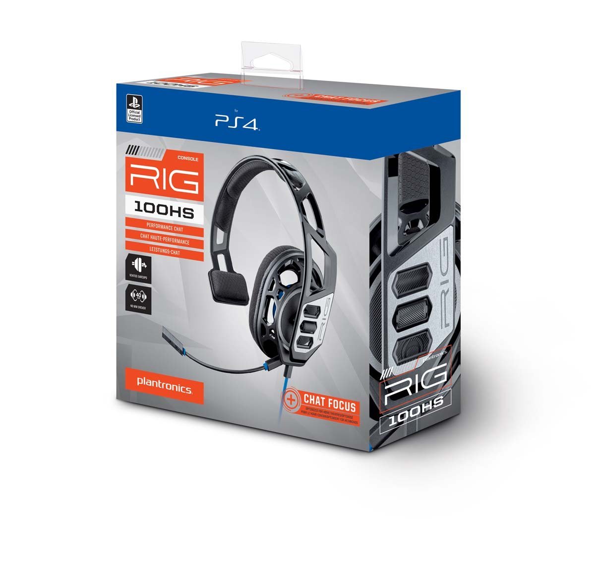Plantronics Rig 100HS, PS4 Mikrofon, schwarz