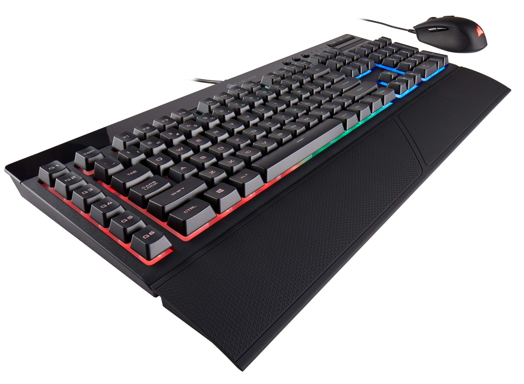 Corsair Gaming K55 + HARPOON RGB Gaming Tastatur und Maus Combo