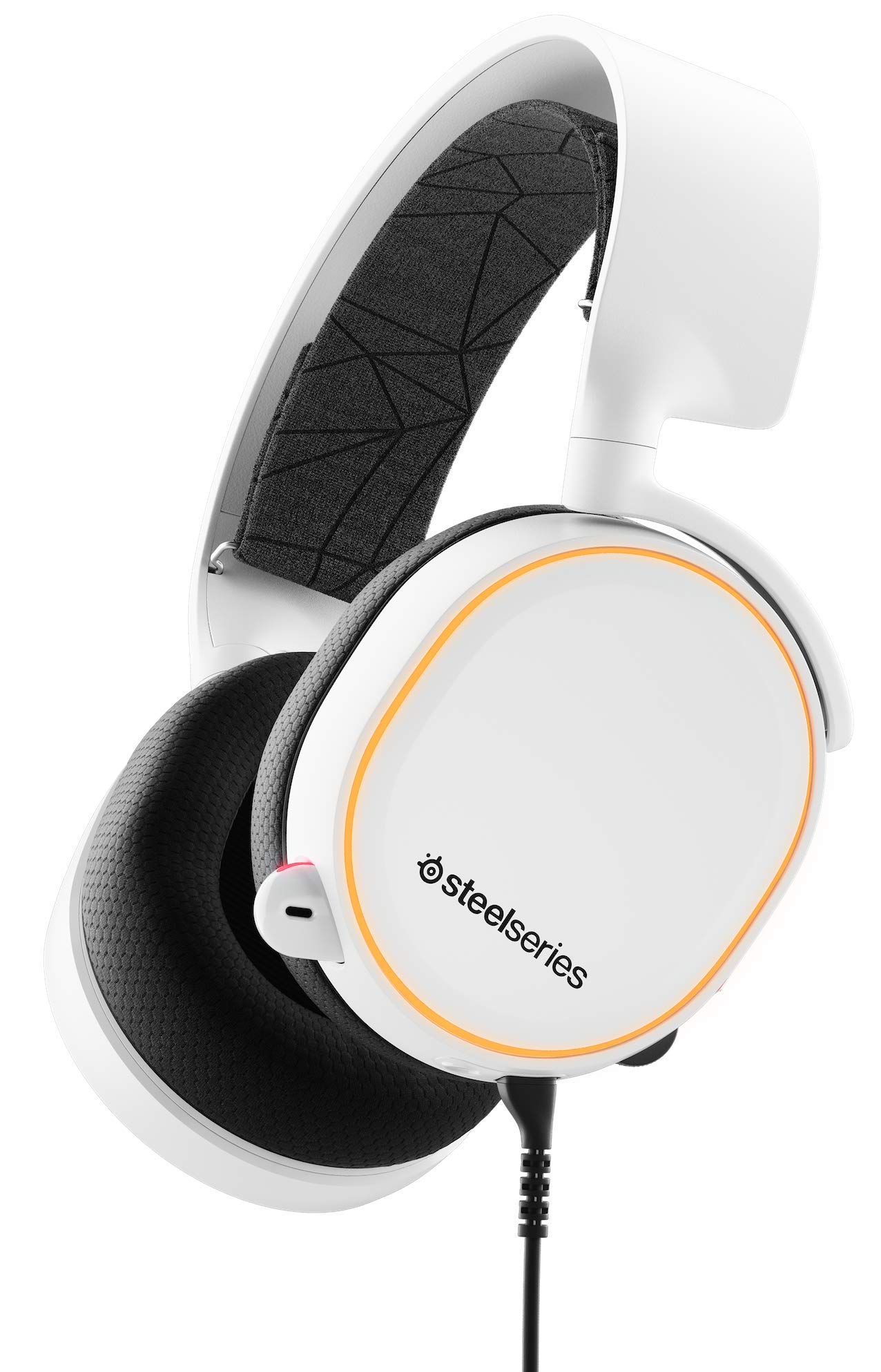 SteelSeries Arctis 5 - Gaming Headset - RGB-Beleuchtung - DTS Headphone:X v2.0 Surround - für PC, PlayStation 5 und PS4 - Weiß