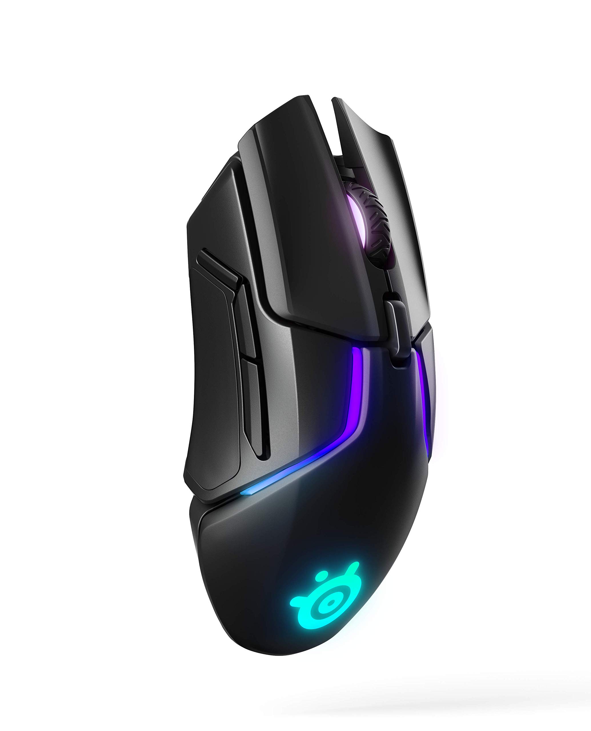 SteelSeries Rival 650 Quantum kabellose Gaming-Maus–Akku mit Schnellladefunktion–12.000 CPI Truemove3+Dual Optischer Sensor – Niedrige0,5Abhebungsdistanz–256Gewichts-Konfigurationen –8-Zonen-RGB