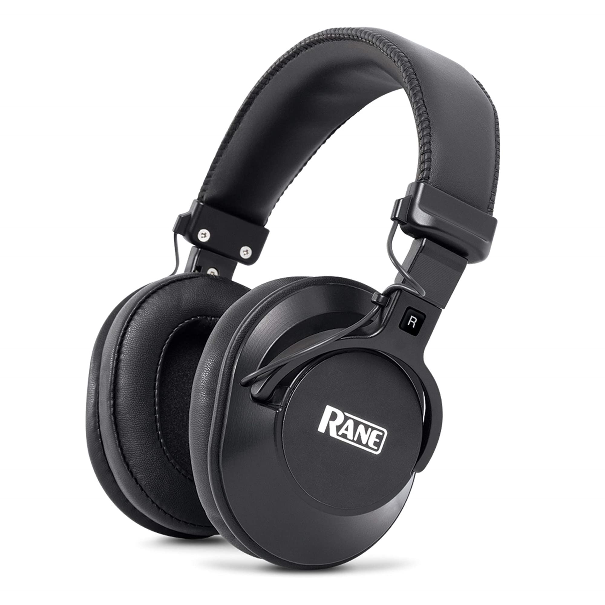Rane RH-50-40 mm Full-Response, High-Fidelity Over-Ear Kopfhörer mit zwei abnehmbaren Kabeln (gerade & Spiral), 3,5 mm Stecker