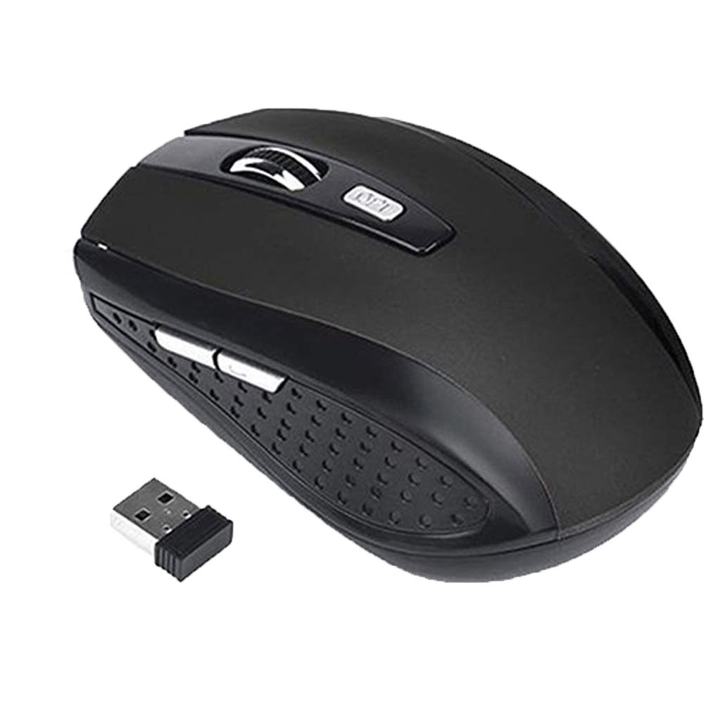 Brüssel08 2.4G Ergonomische kabellose Maus Tragbare Mobile Computer Maus Optische Maus mit USB-Empfänger Wireless Gaming Maus 1200dpi 6 Tasten kompatibel mit Notebook PC Laptop Computer