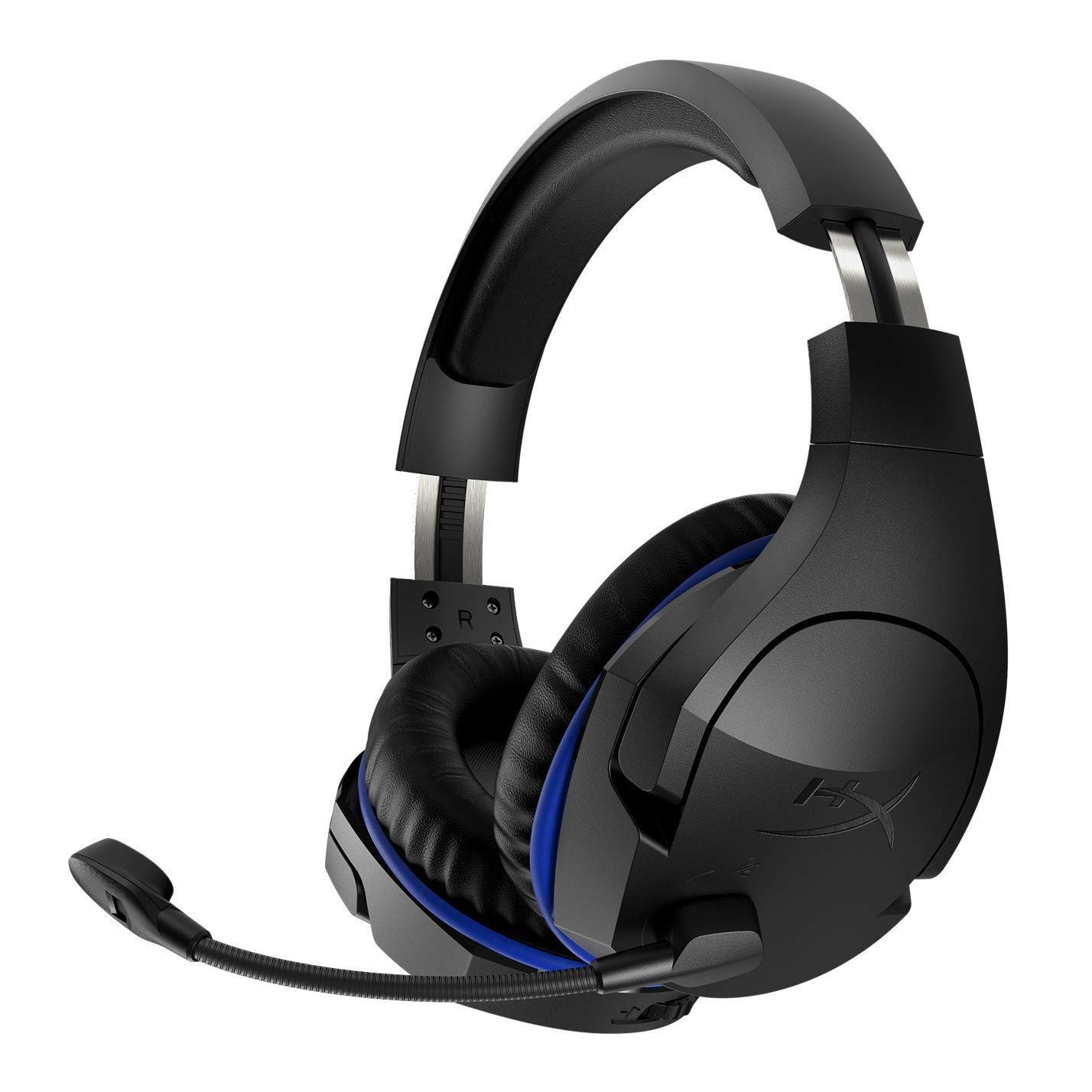 HyperX HX-HSCSW-BK Cloud Stinger Wireless - Kabelgebundenes Gaming Kopfhörer für PS4, schwarz