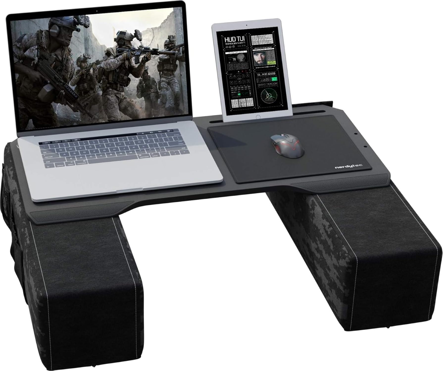 Couchmaster CYBOT, ergonomischer Laptoptisch für Couch, Sofa und Bett, extra breiter Laptop Tisch für Notebooks oder Wireless Peripherie