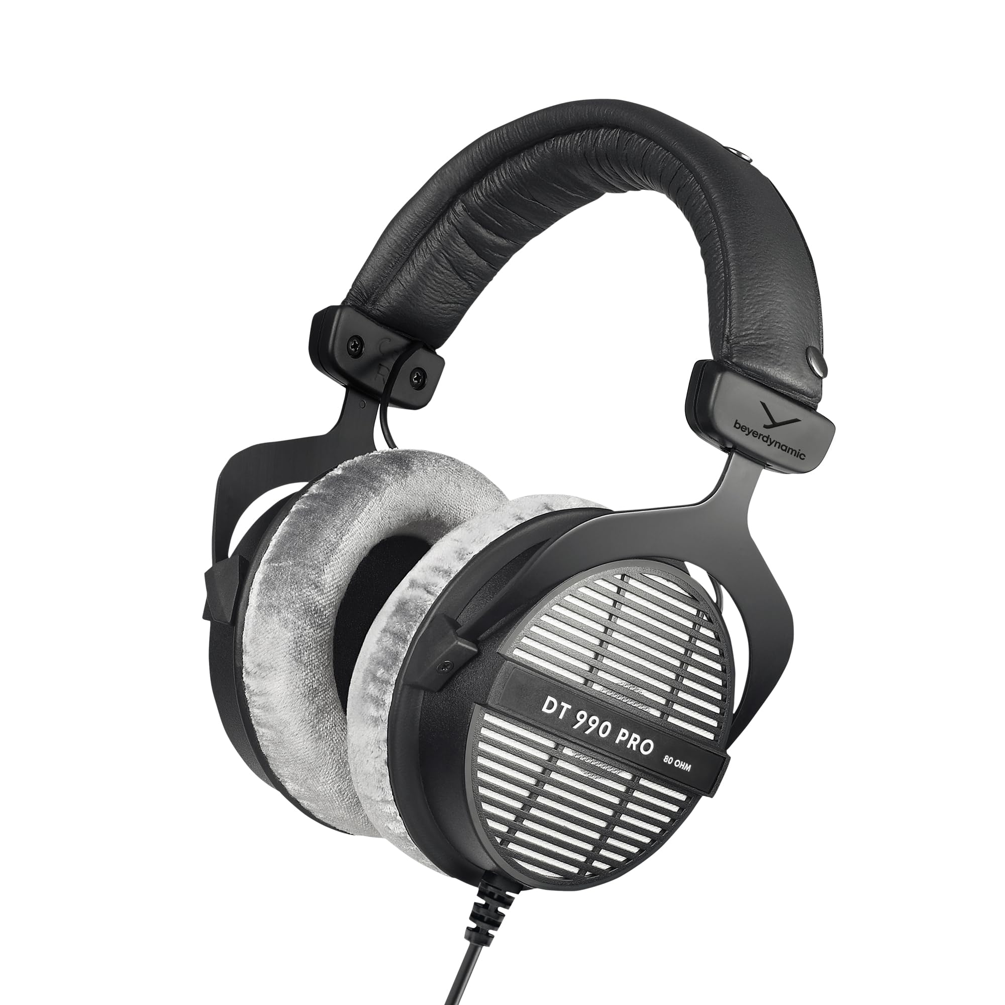 beyerdynamic DT 990 PRO einseitiger, kabelgebundener On-Ear-Studio-Kopfhörer für Mixing, Mastering und Editing, 80 Ohm. Handgefertigt in Deutschland