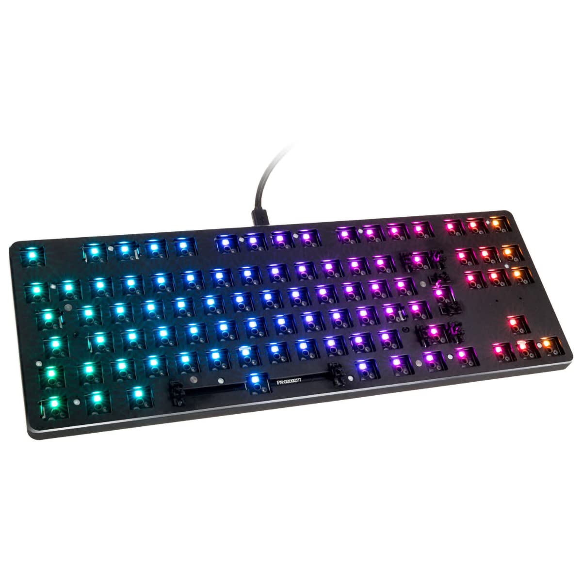 GLORIOUS Gaming GMMK TKL (85%) Barebones (Frame Only) - Mechanisches Gaming-Keyboard, tastenweise RGB-Beleuchtung - Europäische/Internationale ISO-Belegung - Schwarz