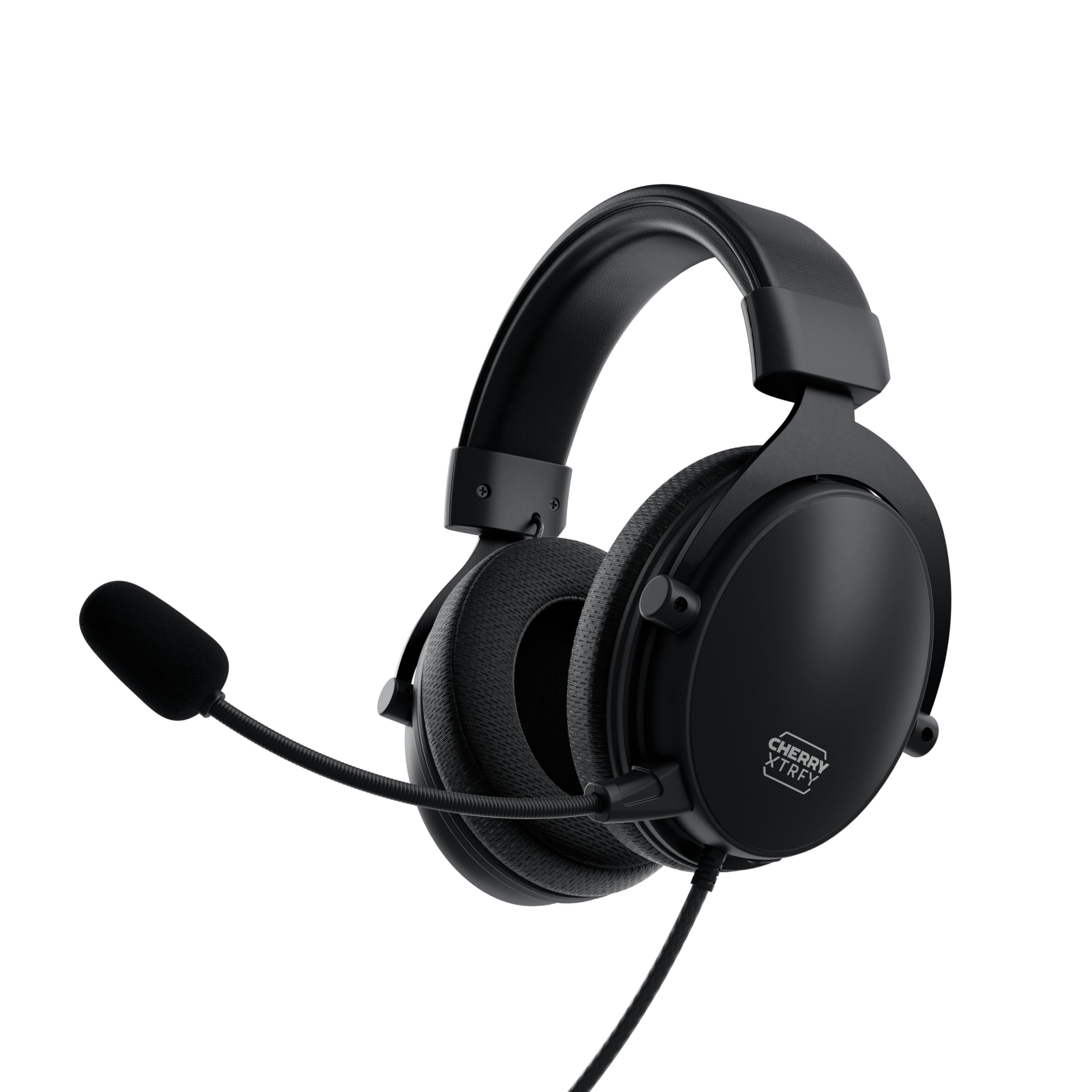 Xtrfy H2, Profi Gaming-Headset, Optimiert für E-Sports, Extra Große Ohrkissen mit Memory-Schaumstoffpolstern, Abnehmbares Mikrofon, Geflochtenes Kabel, Schwarz