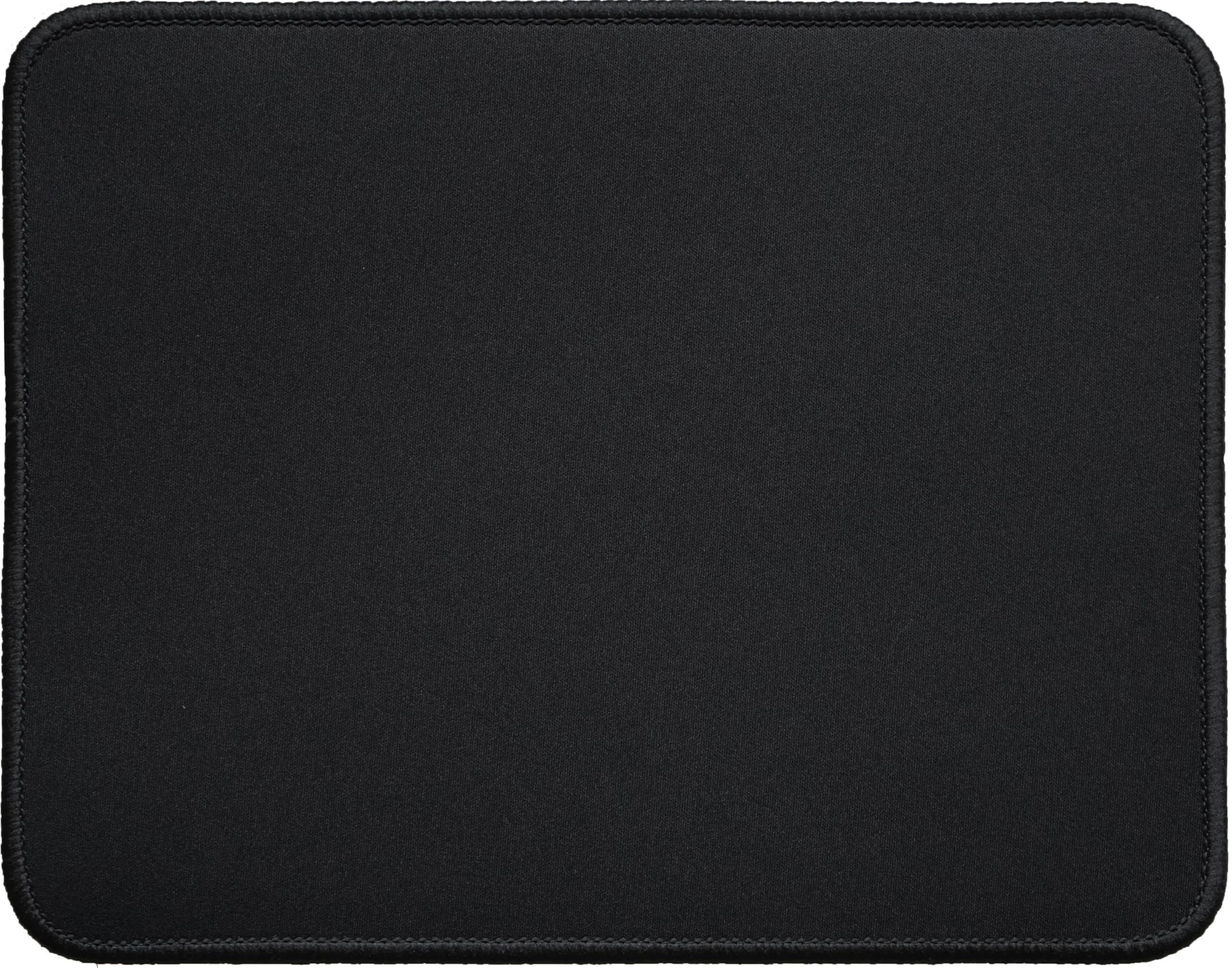 Silent Monsters Mauspad 250 x 200 mm Stoff Mousepad Schwarz - Vernähter Rand, rutschfest & leise, für Gaming Büro Office Homeoffice - 24 x 20 cm Mouse Pad Mat - Mausunterlage klein f alle Maus Arten