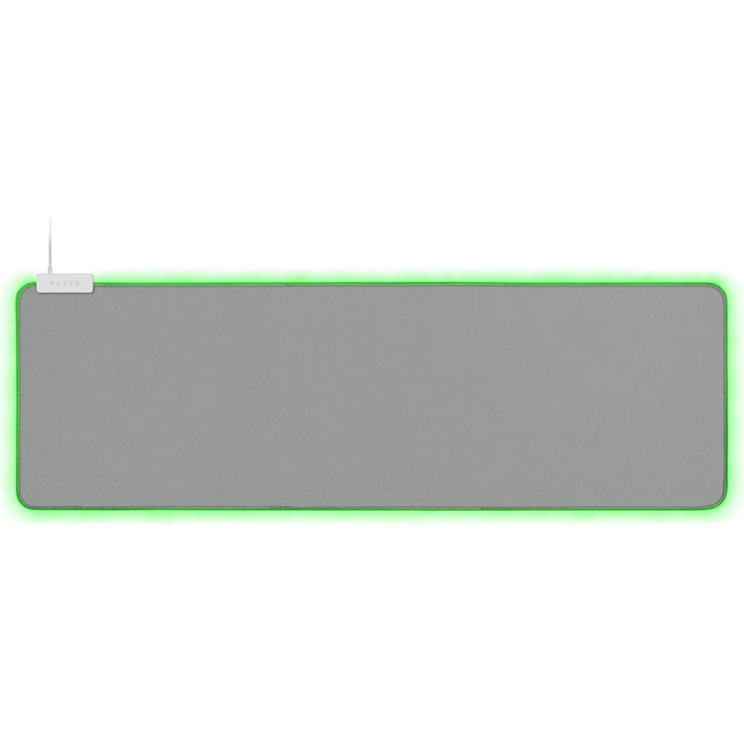 Razer Goliathus Extended Chroma Mercury - Extra große weiche XXL Gaming Maus-Matte mit RGB Beleuchtung (Kabelhalterung, Stoff-Oberfläche, Gesteppter Rand, Optimiert für alle Mäuse) Mercury Weiß