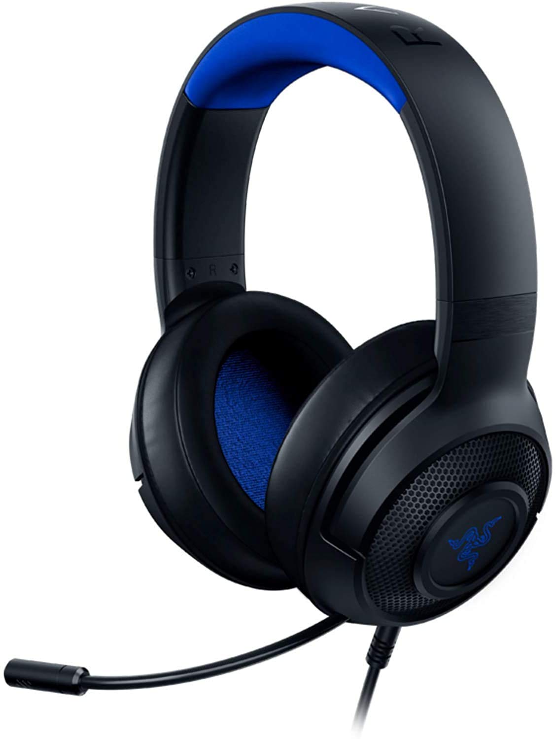 Razer Kraken X for Console Ultralight Gaming Headset (mit 7.1 Surround Sound, leichtem Rahmen, biegbarem Mikrophon - für PC, Xbox, PS4, Nintendo Switch) blau/schwarz