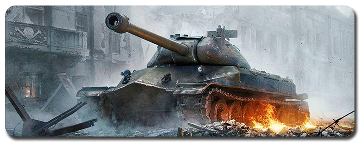 World of Tanks Großes Mauspad - Wasserdicht Und rutschfest (10, 900 * 400 * 3MM/35.5 * 15.7 * 0.12inch)