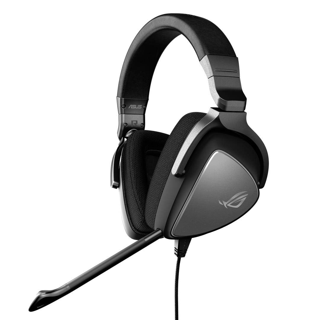 ASUS ROG Delta CORE Gaming Headset für PC, Mac, PlayStation 4, Xbox One und Nintendo Switch mit Hi-Res Audio und exklusivem luftdichten Kammer-Design schwarz