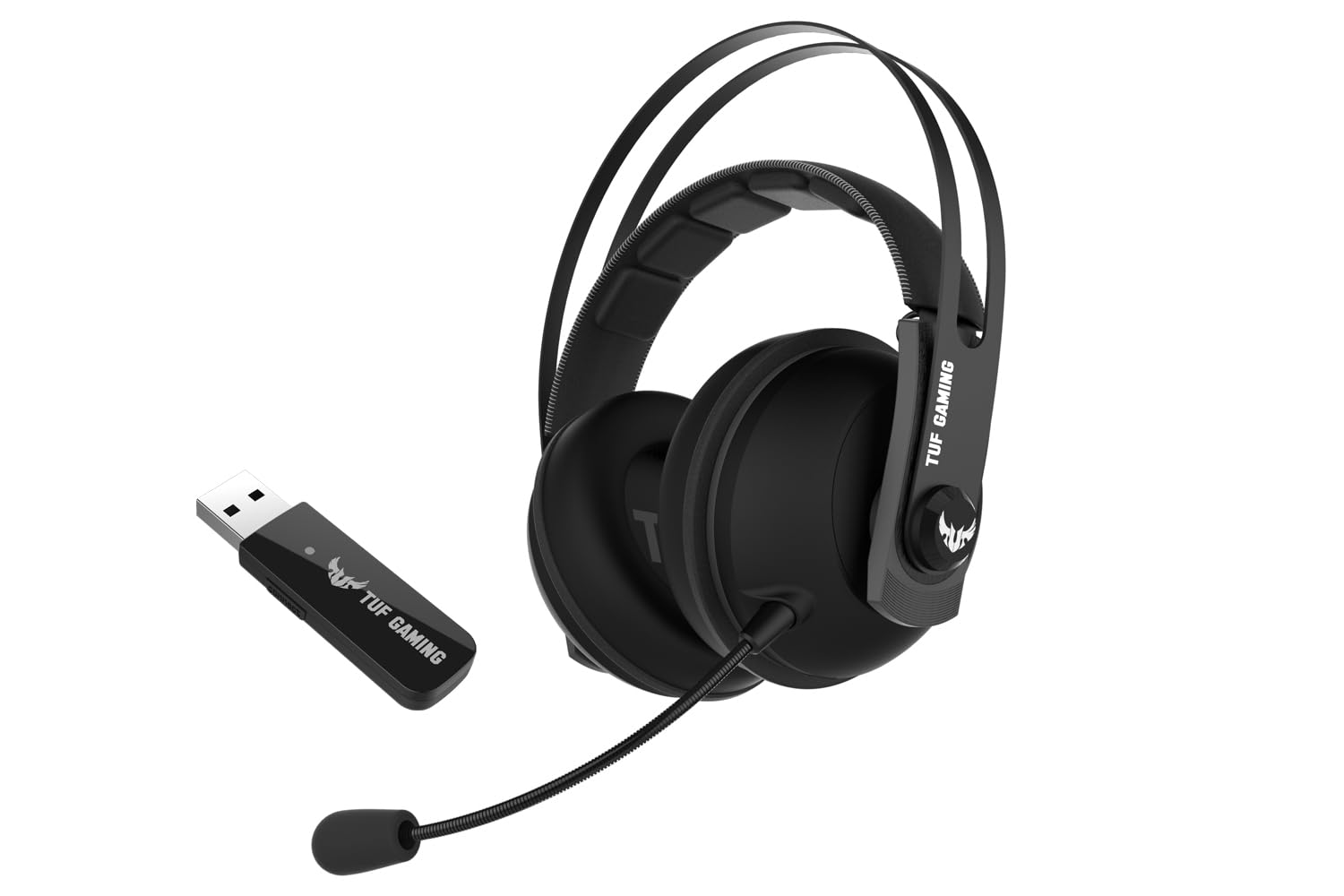 ASUS TUF Gaming H7 Wireless Headset (kabellos, 15 Stunden Akkulaufzeit, geeignet für PC, PS4, Xbox) schwarz / gun metal