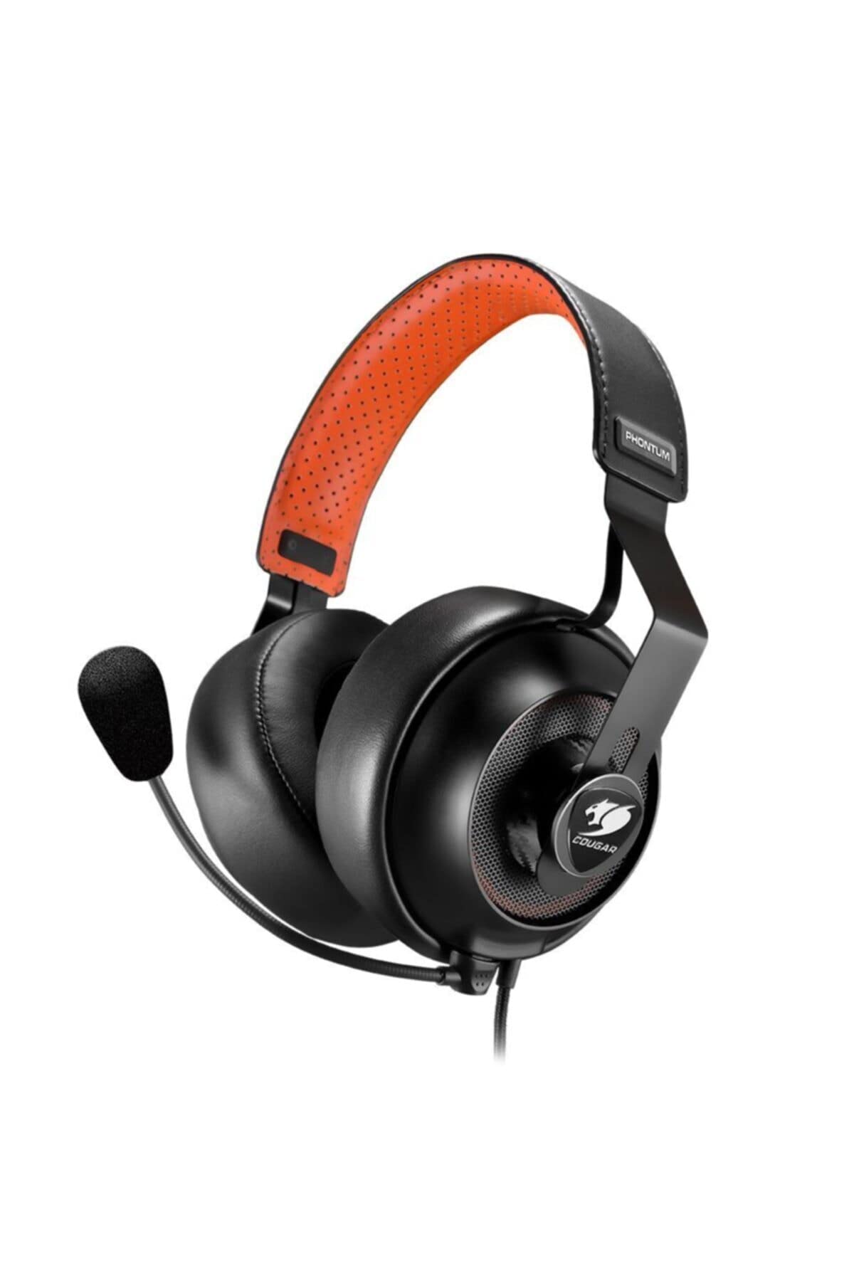 COUGAR Gaming Phontum S Binaural Kopfband Schwarz, Orange - Headsets (PC/Spiele, Binaural, Kopfband, Schwarz, Orange, Verkabelt, 1,2 m)