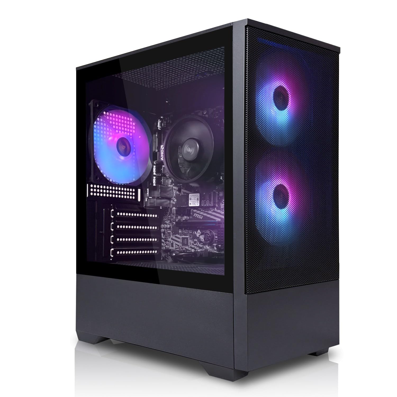 SYSTEMTREFF Basic Gaming PC AMD Ryzen 5 PRO 5655G 6x4.4GHz | Radeon RX Vega 7 4K HDMI DX12 | 512GB M.2 NVMe | 16GB DDR4 RAM | WLAN Desktop Computer Rechner für Gamer, Zocker