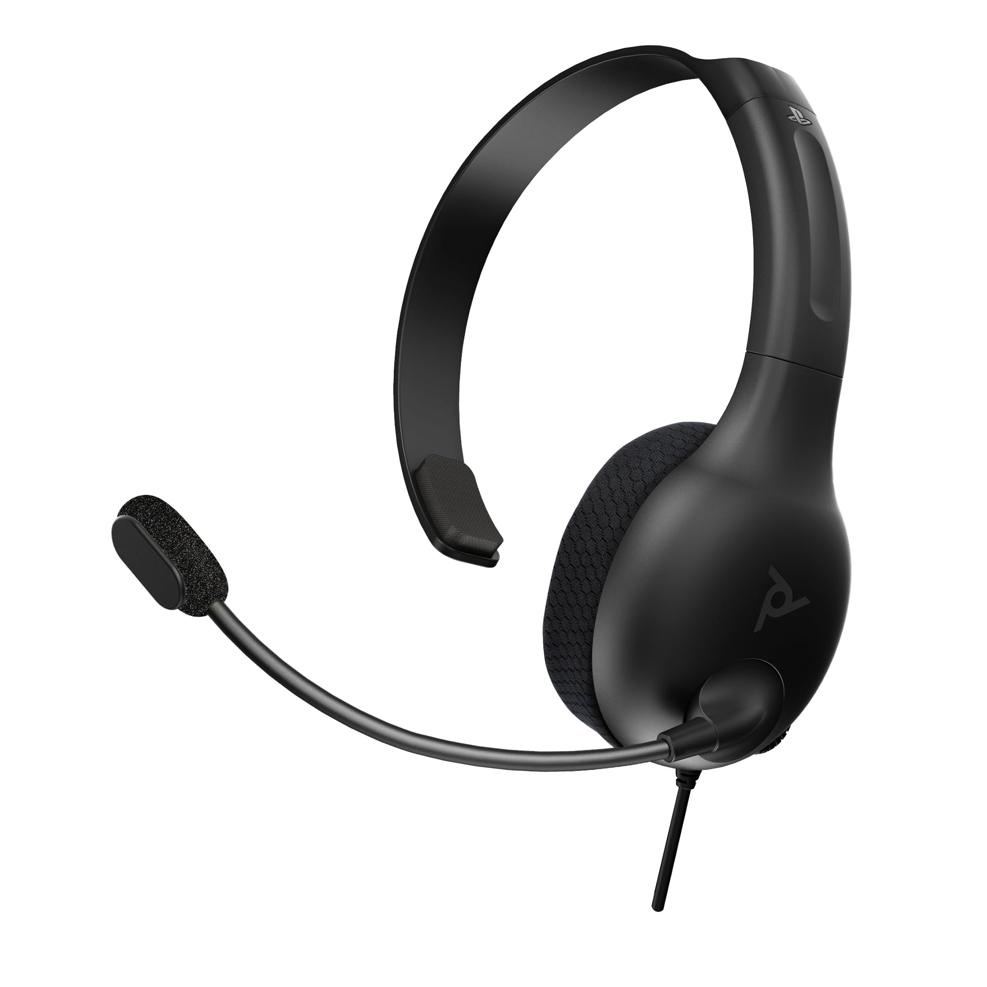 PDP LVL30 verkabelt Kopfhörer mit Single-Sided One Ear Headphone für PlayStation, PS4, PS5 - Mac, Tablet Compatible - Noise-Cancelling Mic - Lightweight, Cool Komfort, Fine für Gaming - Schwarz