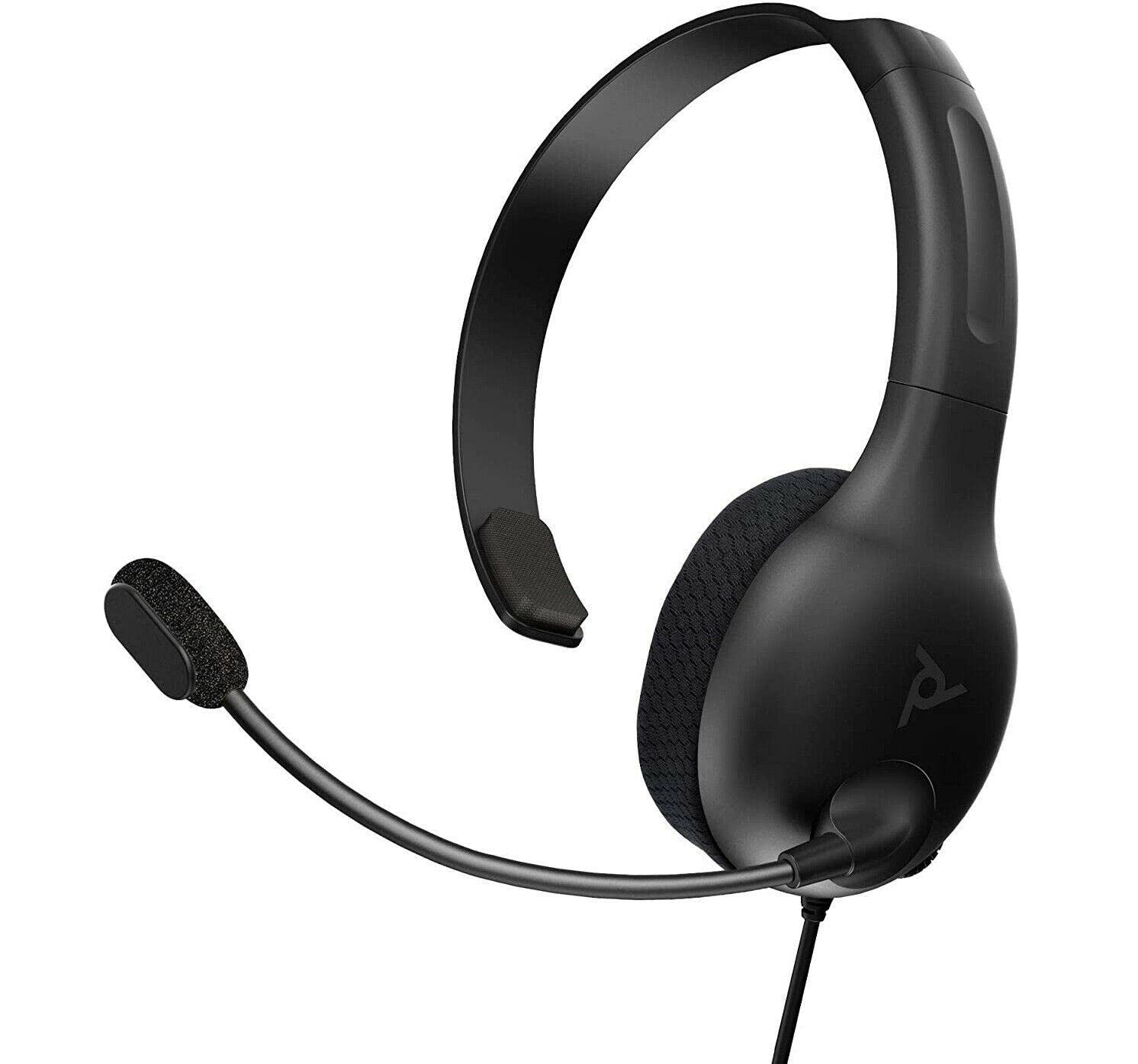 PDP LVL30 verkabelt Kopfhörer mit Single-Sided One Ear Headphone für PC, Xbox - Mac, Tablet Compatible - Noise-Cancelling Mic - Lightweight, Cool Comfürt, Great für Gaming , schwarz