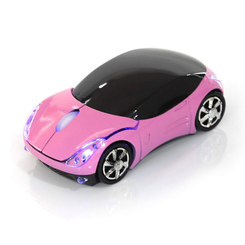 2.4G Wireless Maus für Kinder, Auto Design, 1600DPI Optische Maus mit USB Empfänger, für Mac/ME/Windows PC/Tablet Gaming Office