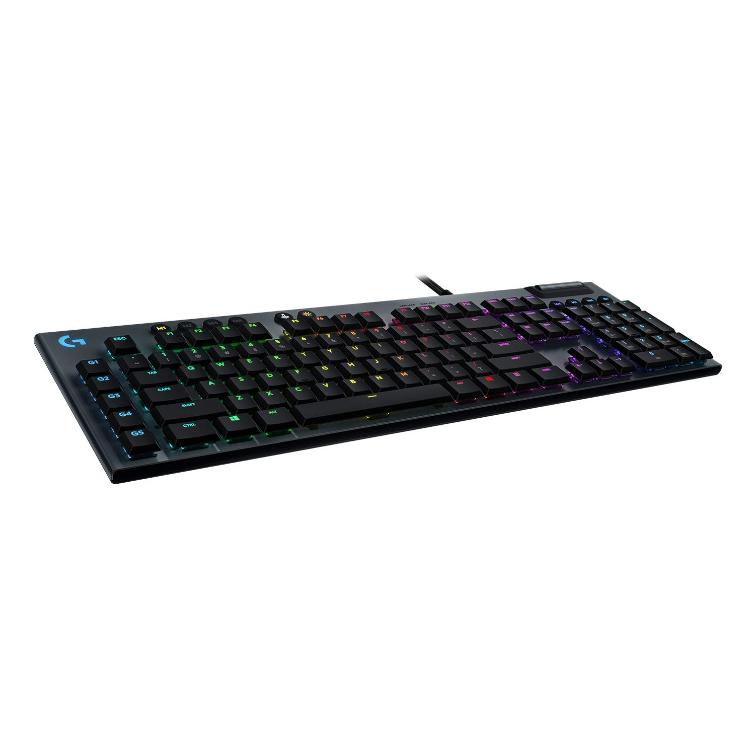 Logitech G815 mechanische Gaming-Tastatur, Taktiler GL-Tasten-Switch mit flachem Profil, Spanisches QWERTY Layout, Carbon
