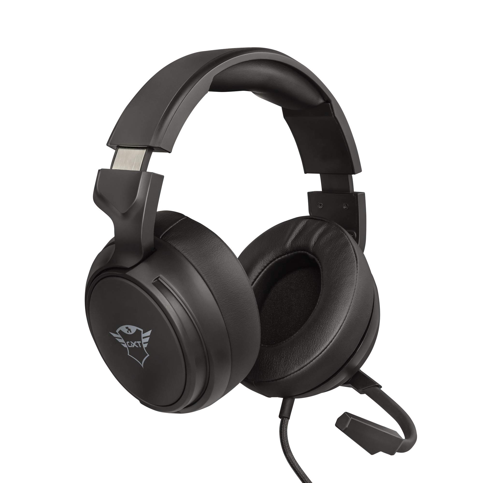 Trust Gaming Headset GXT 433 mit Mikrofon für PS4, PS5, PC, Nintendo Switch, Xbox Series X, Xbox One - Pylo Kabelgebundene Gaming-Kopfhörer mit Geflechtkabel, 50 mm-Aktivlautsprecher - Schwarz