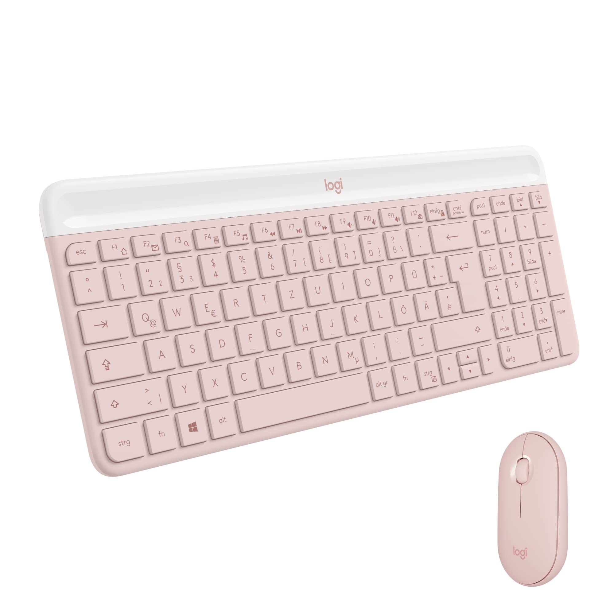 Logitech 920-011314 Kombination aus Maus und Tastatur, Rosa