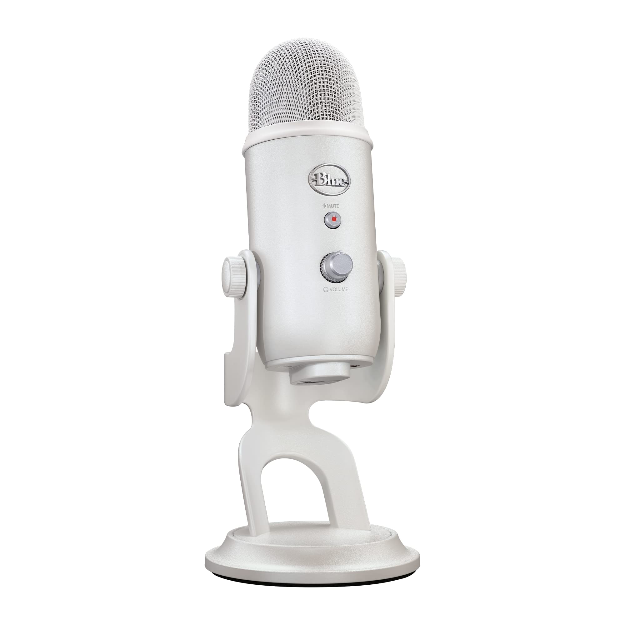 Logitech G Blue Yeti USB-Gaming-Mikrofon in Premiumqualität für Streaming, Blue VO!CE-Software, PC, Podcast, Studio, Computer-Mikrofon, Exklusive Streamlabs-Themes, Sonderedition - Weiß