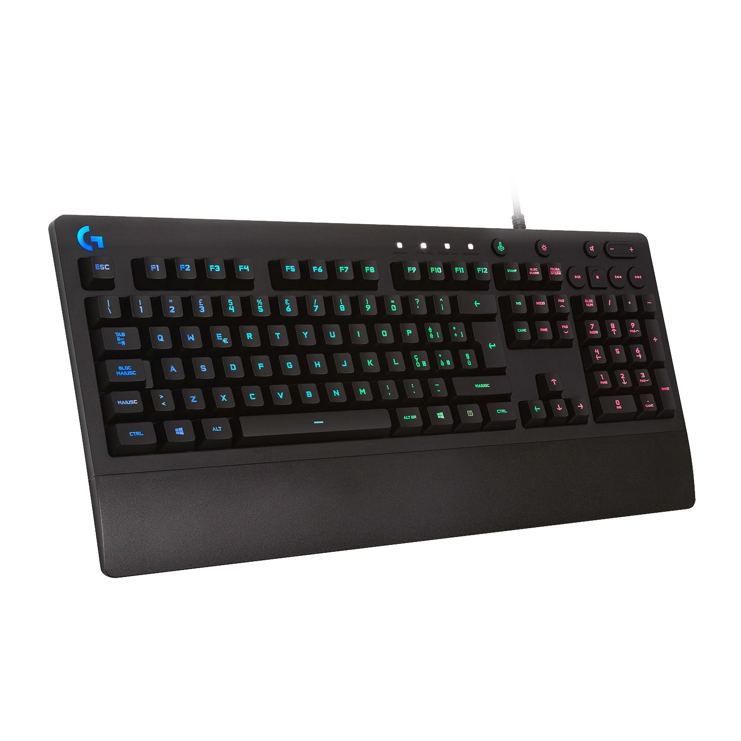 Logitech G213 Prodigy RGB Gaming Tastatur, Italienisches QWERTY-Layout - Schwarz
