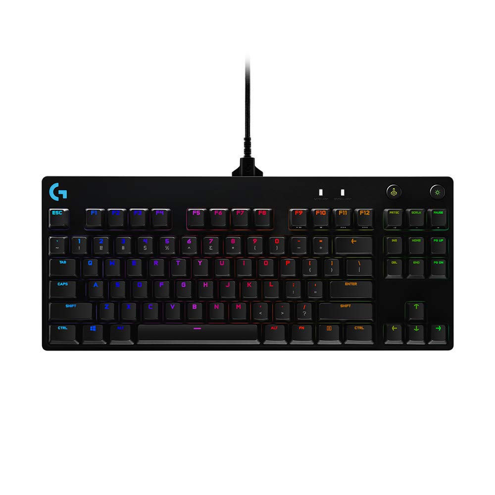 Logitech G PRO Mechanische Gaming-Tastatur, US QWERTY-Layout - Schwarz