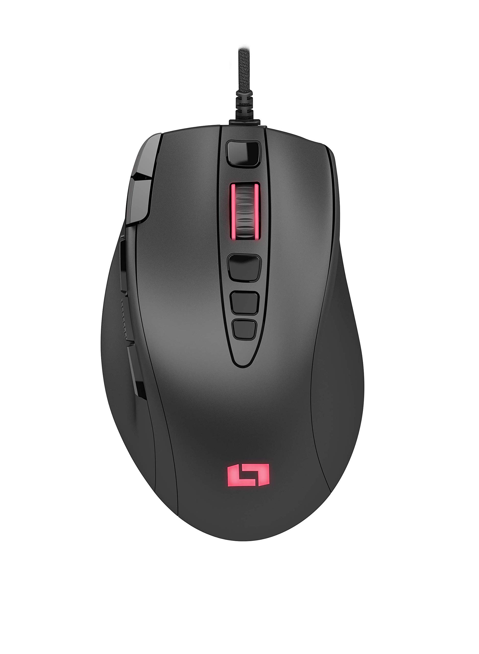 Lioncast ® LM15 Gaming Maus mit Kabel [PROGRAMMIERBARE Tasten] für PC - Beste MMO RGB Beleuchtung - PC Computer Maus USB