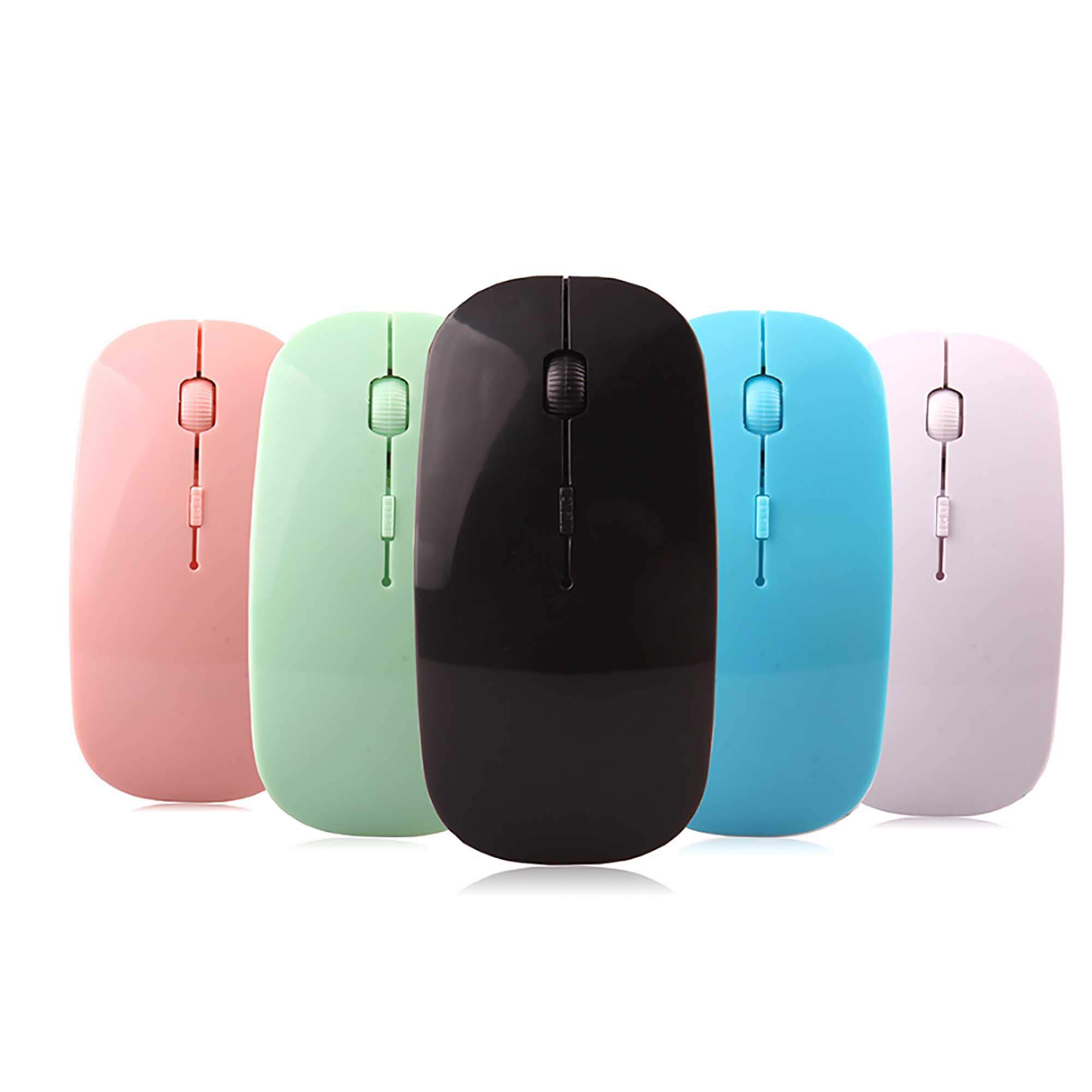 ELLENNE Kabellose Gaming-Maus für Büro, kabellos, optisch, bunt, 1200 DPI PC SMA9 (grün)