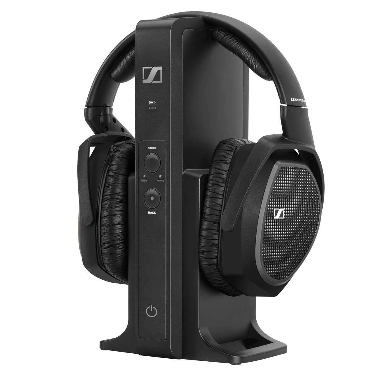 Sennheiser RS 175 RF Wireless Headphones, Kopfhörer für TV-Systeme mit Bass Boost und Surround-Sound-Modi, Kompakt und Ergonomisch, Kabelloses TV-Hören, Schwarz